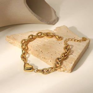 CHUNKY HEART BRACELET