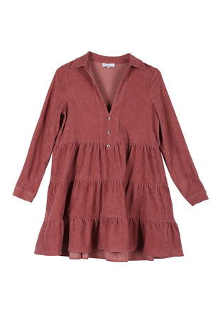 The One Corduroy Tiered Dress