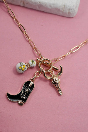 WESTERN CHARM TOGGLE NECKLACE