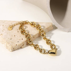CHUNKY HEART BRACELET