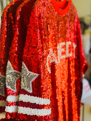 Reach For the Stars Game Day Jersey Dress