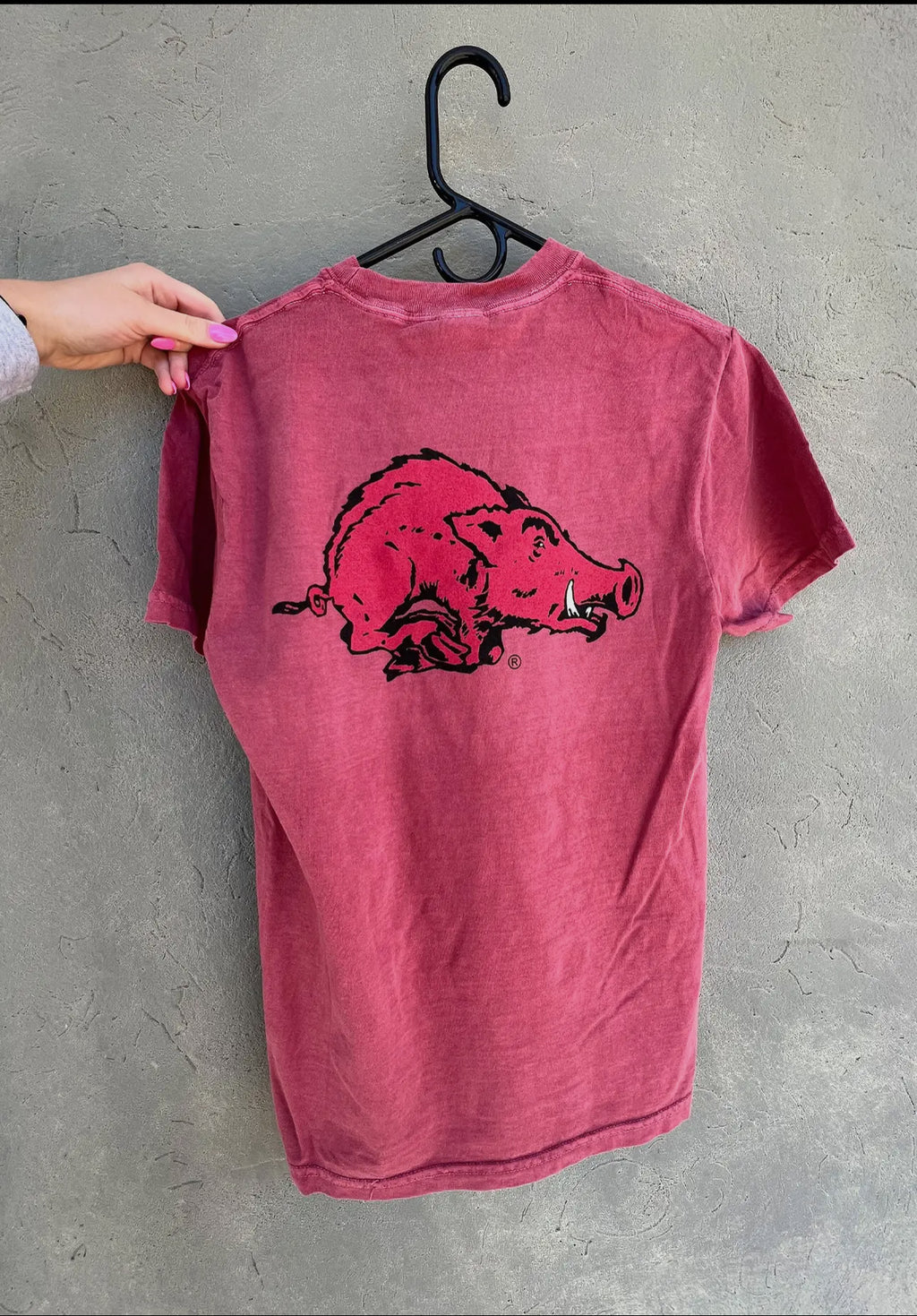 Running Razorback Pocket Tee