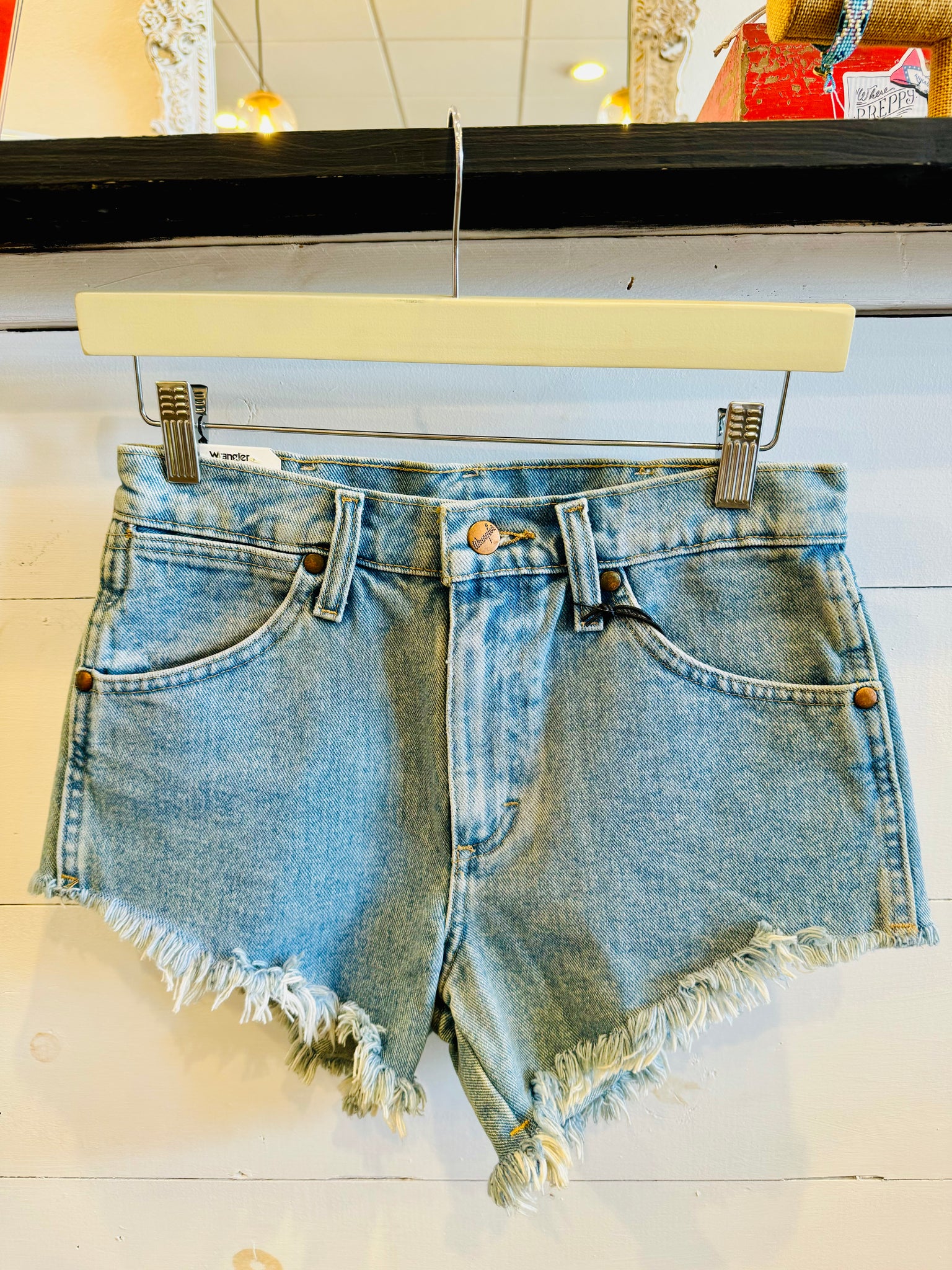 Wrangler Modern Cut Off Denim Shorts