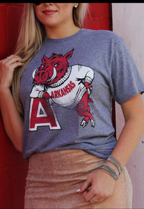 Leaning A Razorback Tee