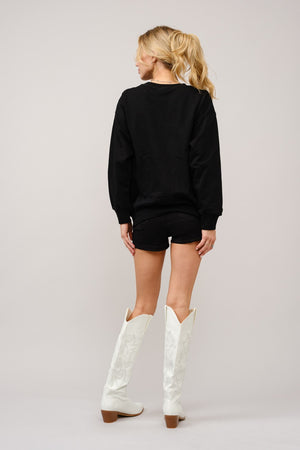 $7M Bull Rider Embroidered Sweatshirt