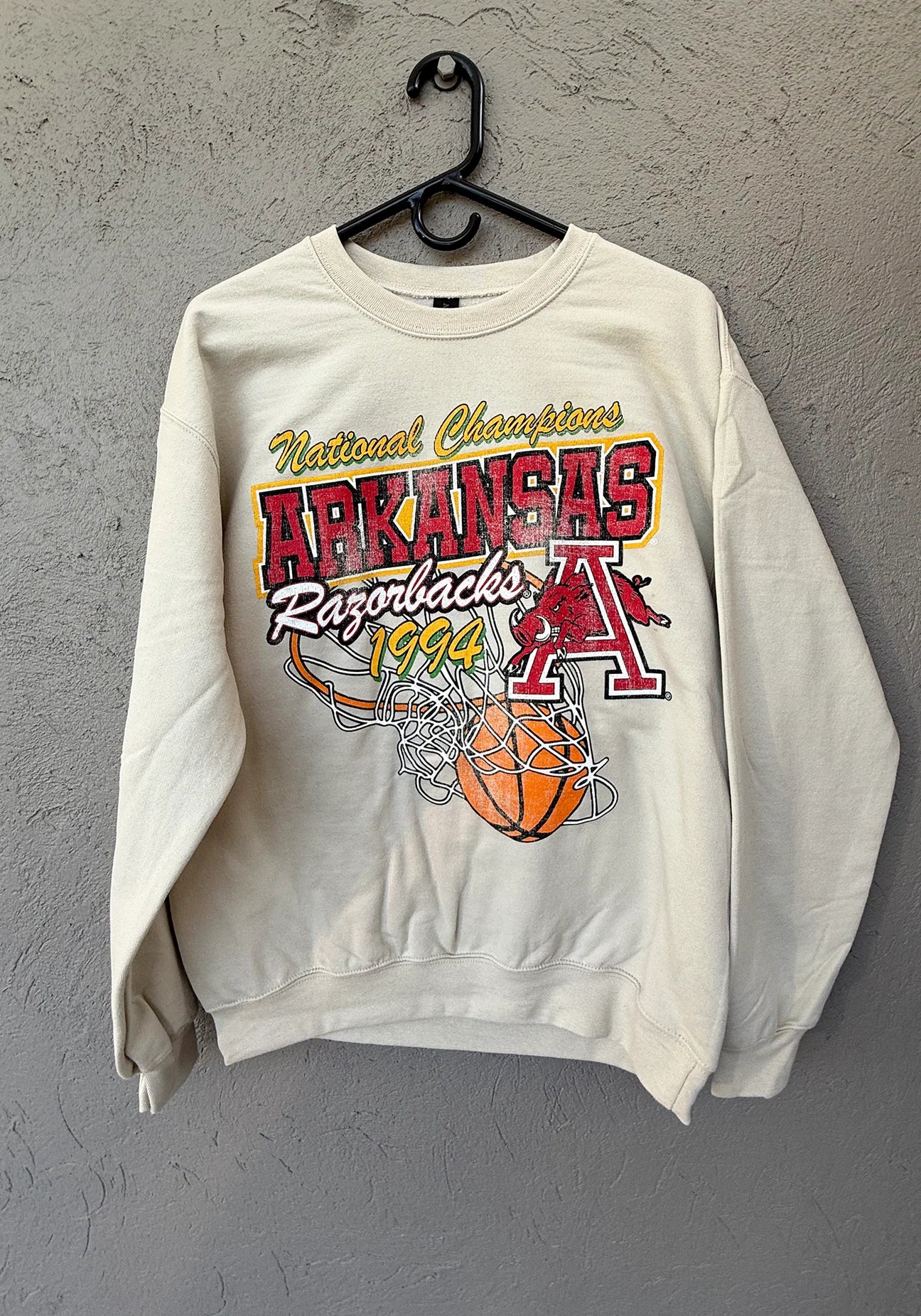 Arkansas 1994 NCAA Champs Nothing but Net Crewneck