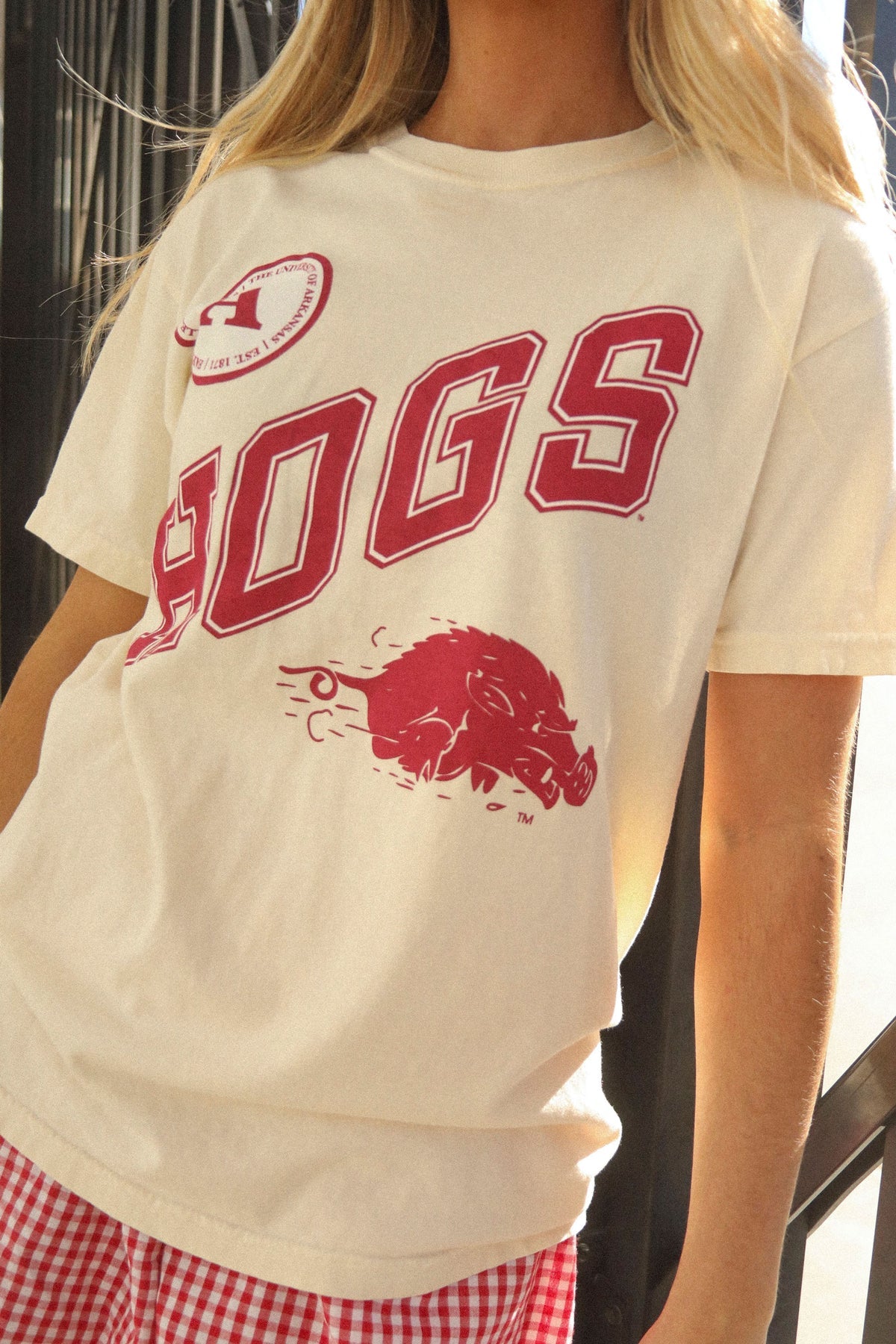 Hogs Badge Tee by Charlie Southern