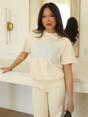 Marriage Material Puff Ink Tee