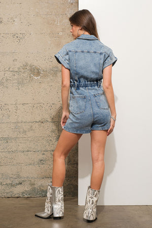 Denim Romper Stomper