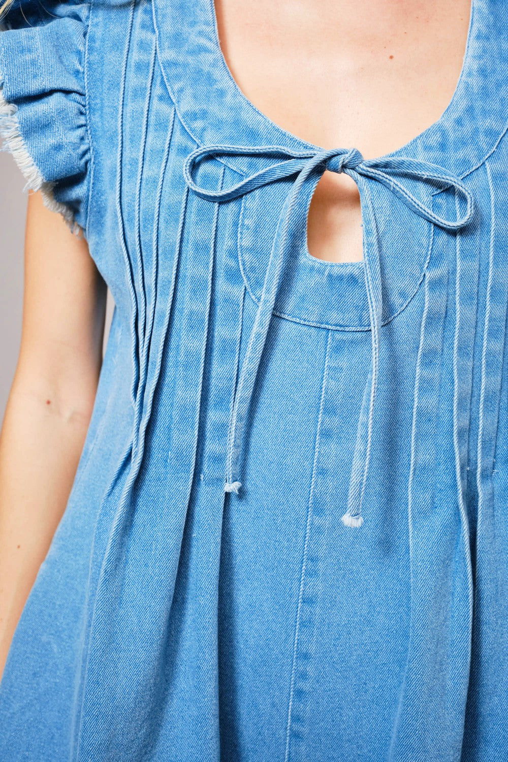 The American Daydream Denim Romper