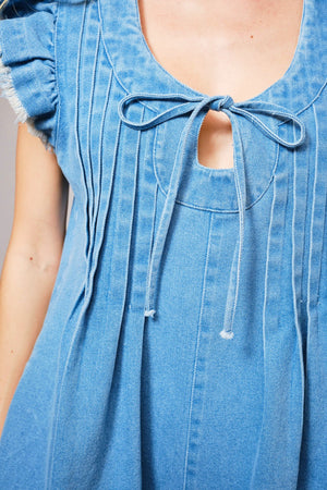 The American Daydream Denim Romper