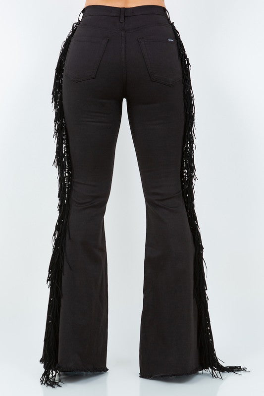 Texas Sun Fringe Bell Bottom Jean