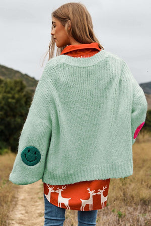 Don't Worry Be Happy Fuzzy Cardigan