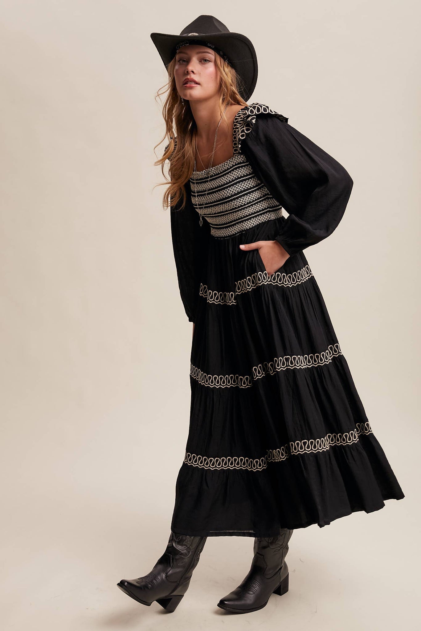 Lonesome Dove Western Smocked Dress