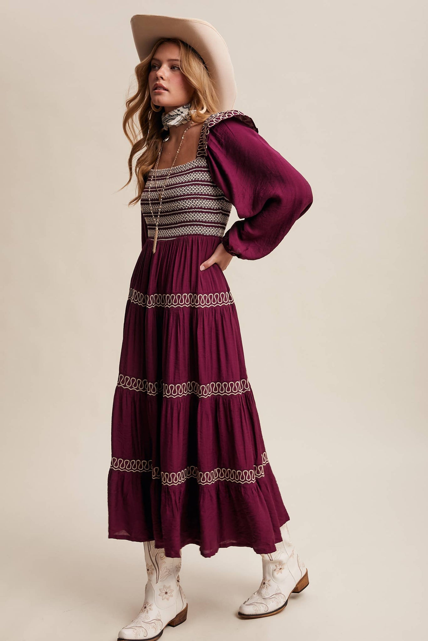 Lonesome Dove Western Smocked Dress