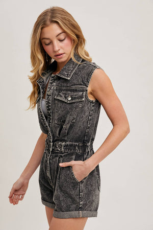 Another Vice Denim Romper