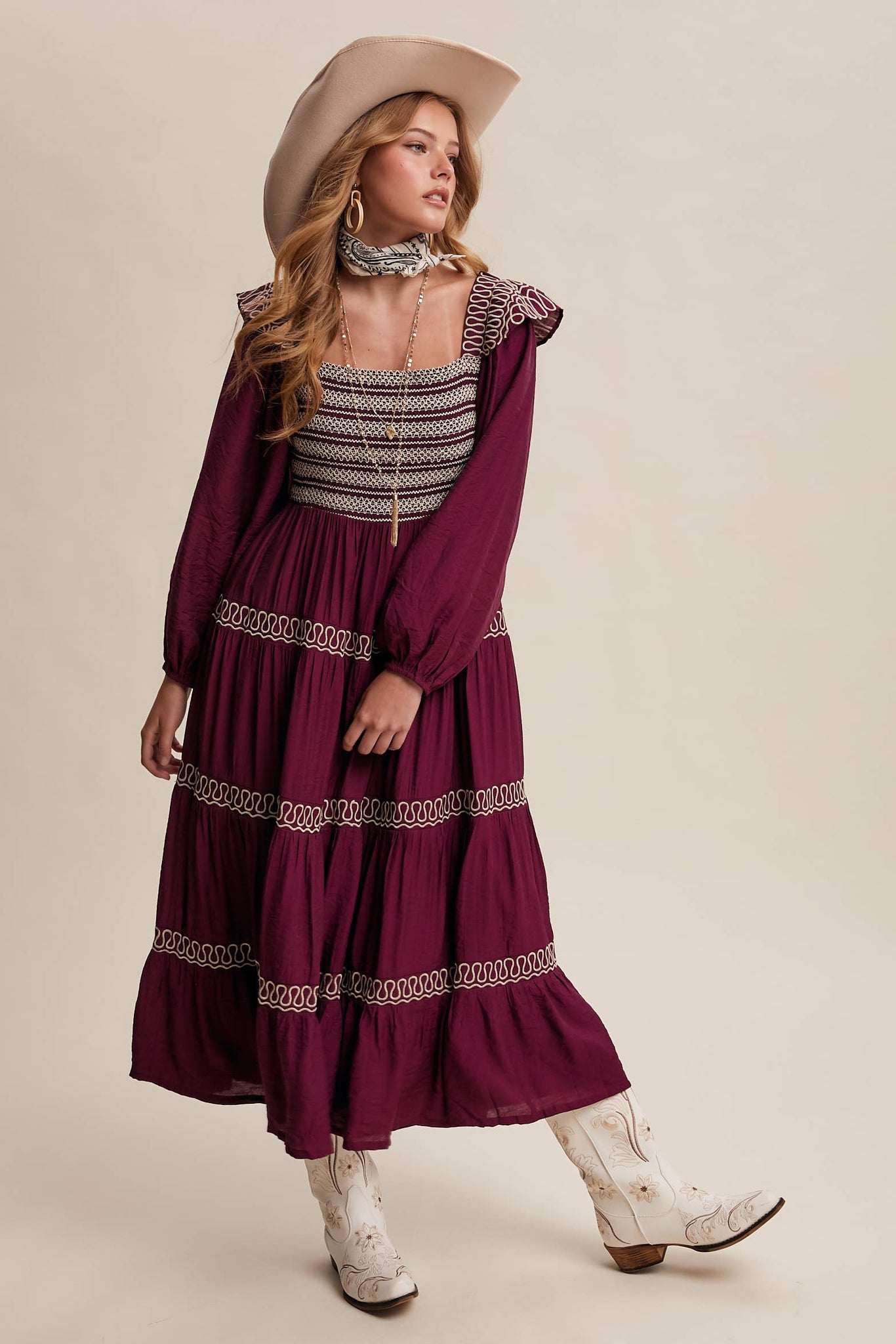 Lonesome Dove Western Smocked Dress