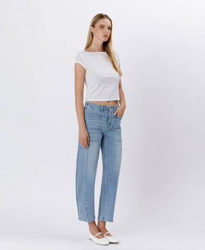 C'mon Cowgirl High Rise Barrel Jeans