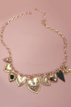 The Multi Heart Charm Necklace