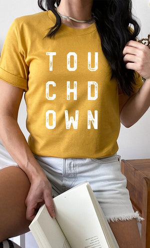 Retro Touchdown Graphic Tee in PLUS