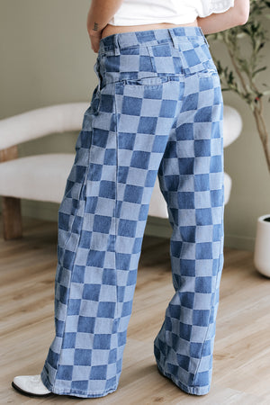 All Checked Out Denim. Pants