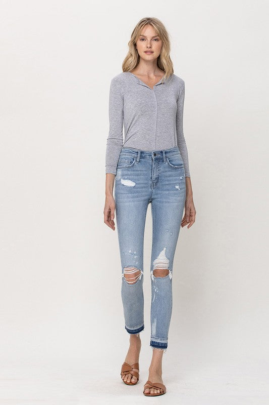 High Stepper Crop Ankle Denim