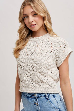 Little Spouse Sweater Top in Cream