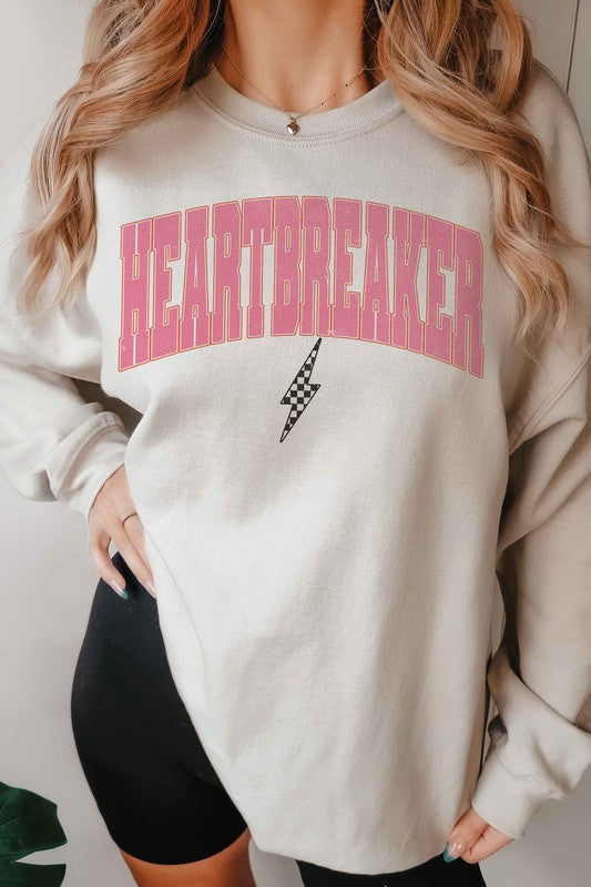 HEARTBREAKER CHECKER LIGHTNING Graphic Sweatshirt