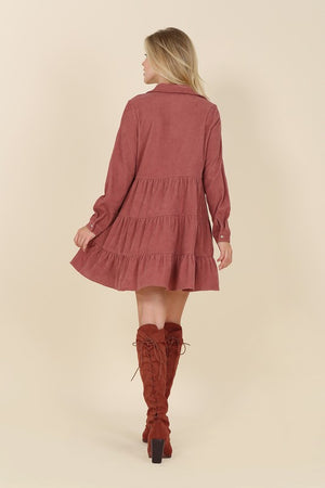 The One Corduroy Tiered Dress