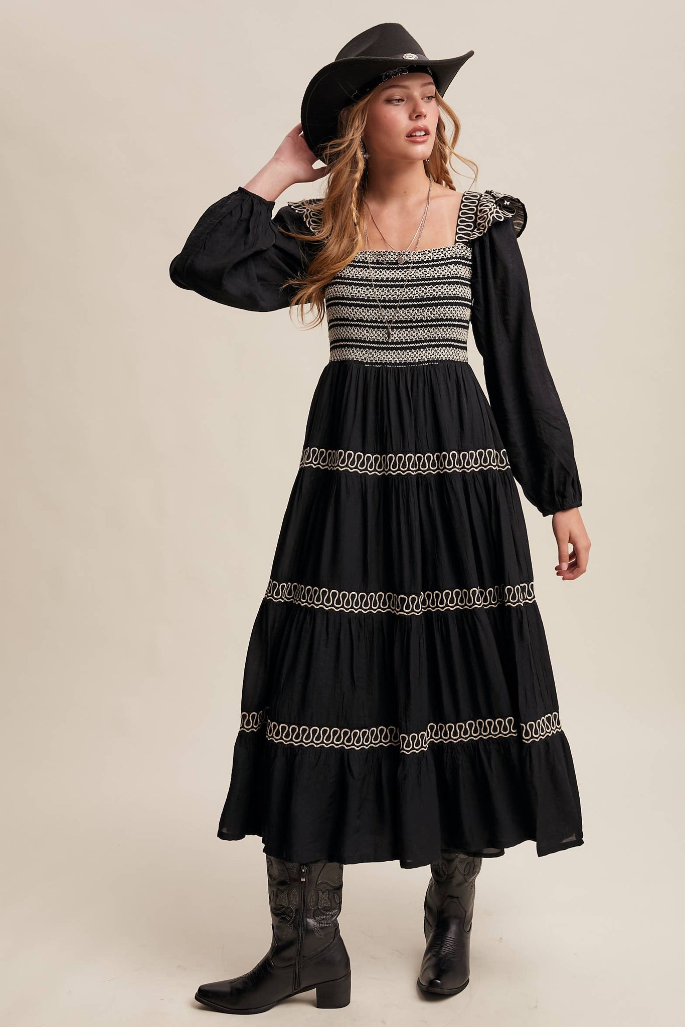 Lonesome Dove Western Smocked Dress