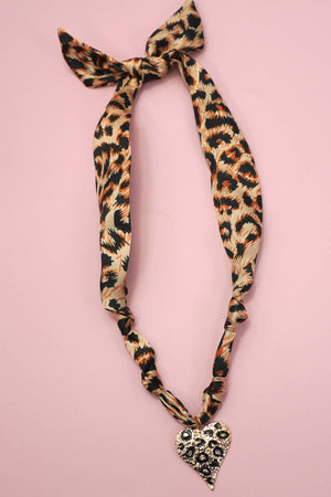 HANDMADE SCARF CHARM NECKLACE