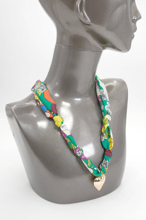 HANDMADE SCARF CHARM NECKLACE