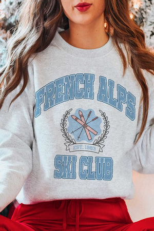 French Alps Ski Club  Graphic Sweatshirt