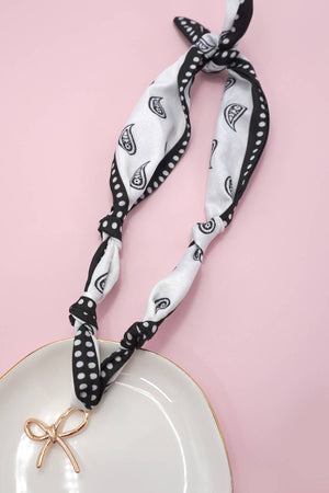 HANDMADE SCARF CHARM NECKLACE