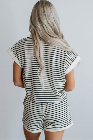 Too Good to be True Stripped Short Set