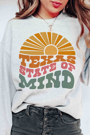 TEXAS STATE OF MIND Graphic Sweatshirt