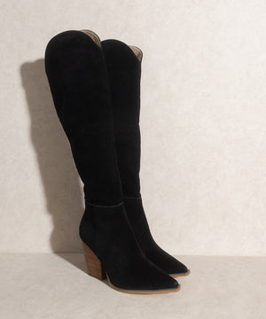 The Clara Knee-High Western Boots