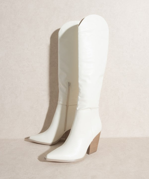 The Clara Knee-High Western Boots