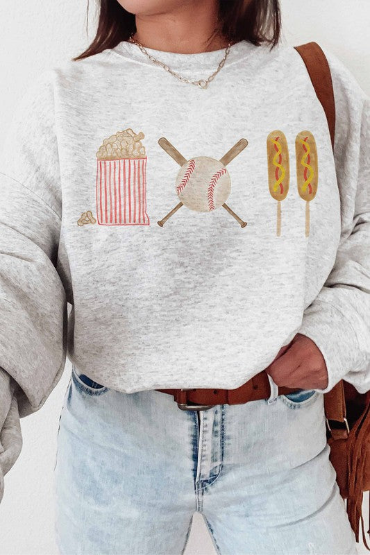 BASEBALL ESSENTIALS GRAPHIC SWEATSHIRT