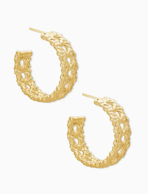 Natalie Gold Hoop Earrings In Gold