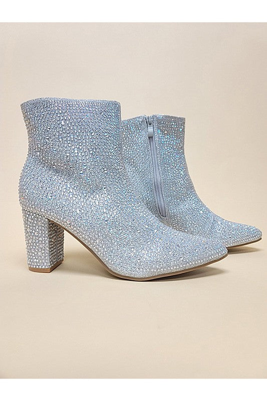 Rhinestone Ankle Booties