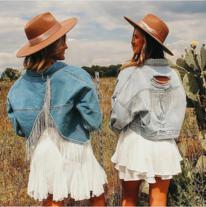 Rhinestone Cowgirl Denim Jacket