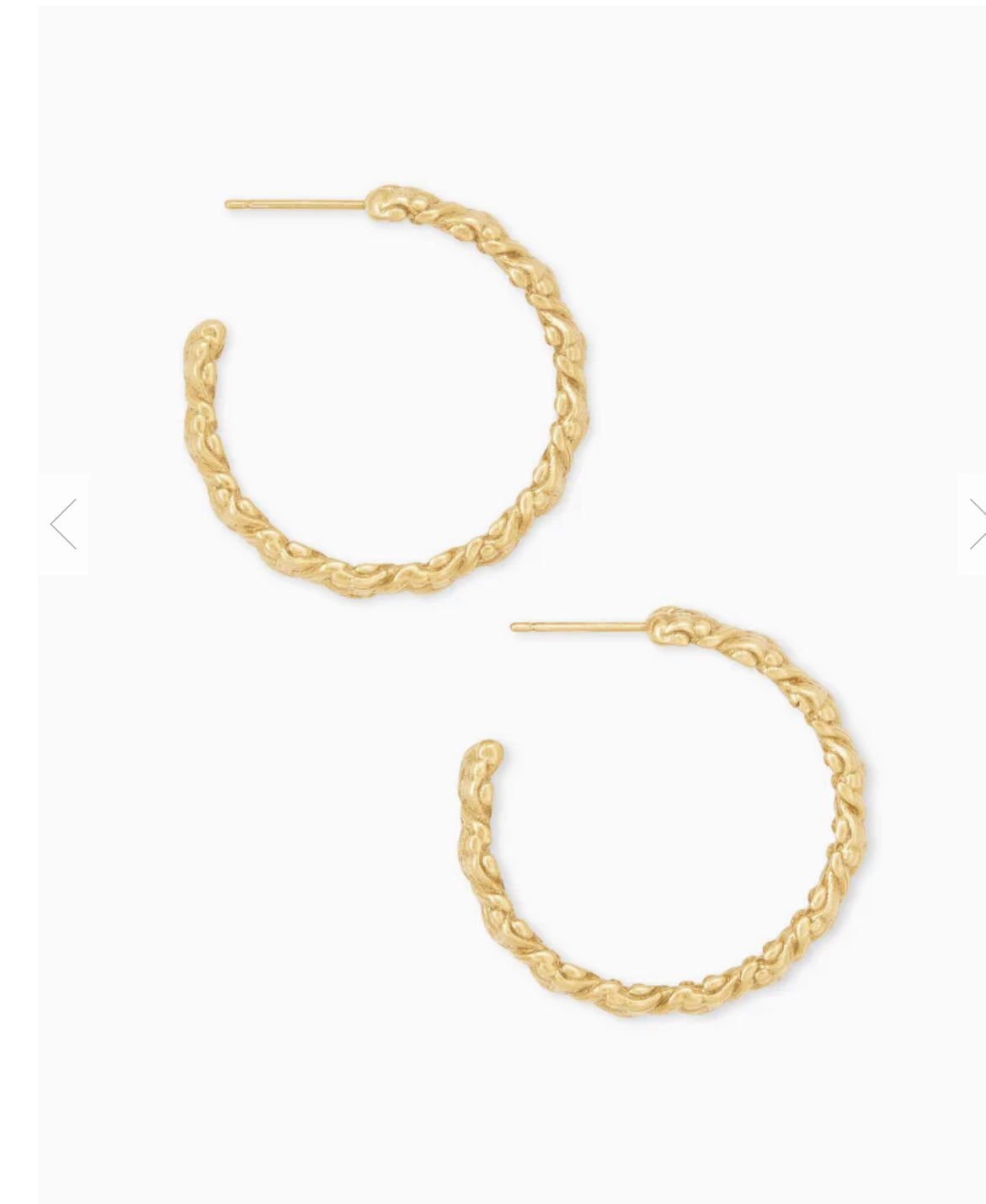 Natalie Gold Hoop Earrings In Gold