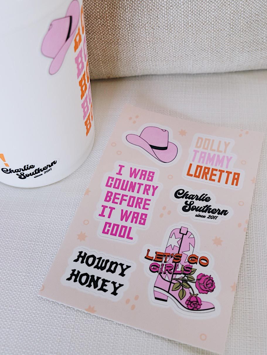Pink Western Sticker Pack