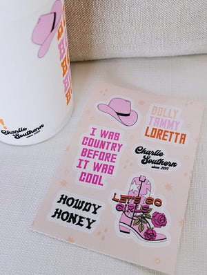 Pink Western Sticker Pack