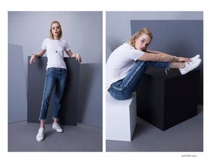 The Hayden Split Cropped Denim