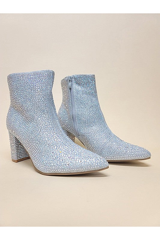 Rhinestone Ankle Booties