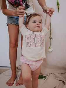 The Bebe Tee in Blush