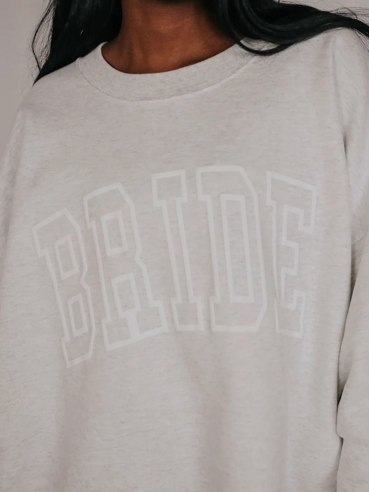 Bride in Puff Paint Sweatshirt