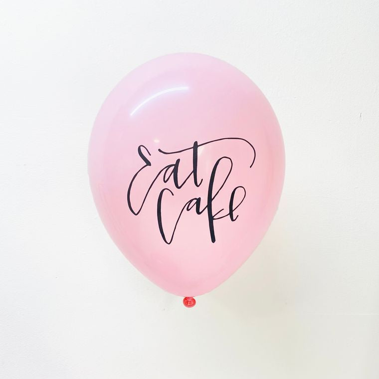 Eat Cake Latex Balloons